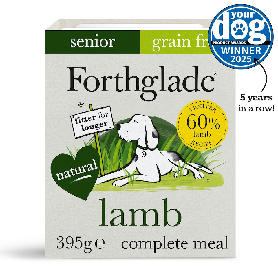 image 1 of Senior Lamb & Butternut Squash Wet Dog Food (18x395g)