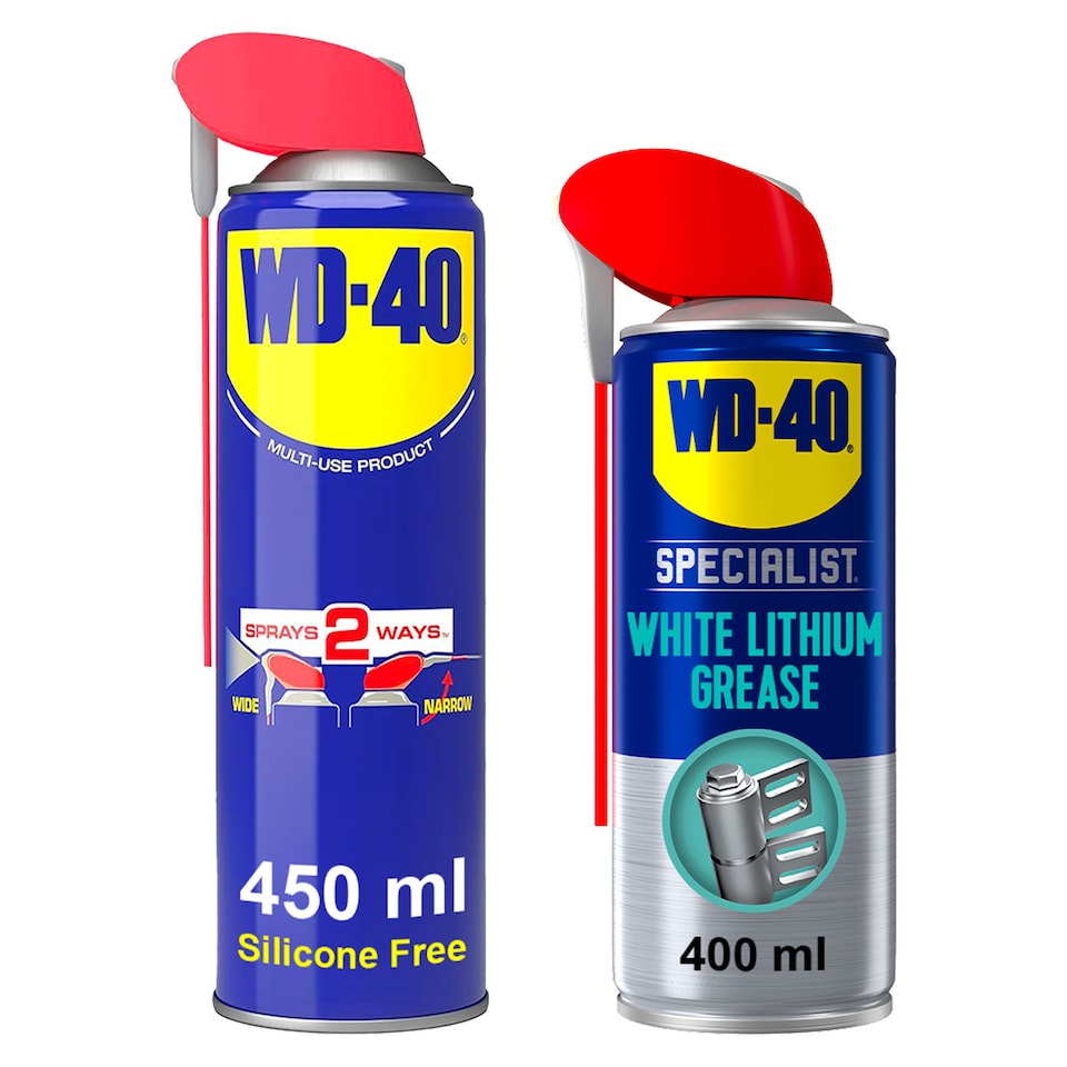 image 1 of WD-40 Specialist White Lithium Grease 400ml & Multi-Use Lubricant 450ml