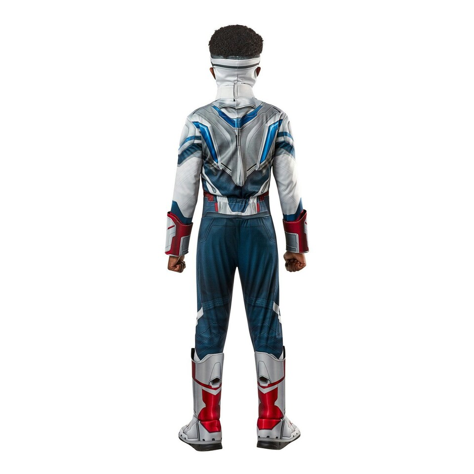 image 1 of The Falcon and The Winter Soldier Boys Dlx Costume - Blue/Grey/Red - S S