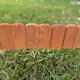 image 6 of Wooden Log Roll Style Garden Lawn Edging (70cm x 10cm) - 3 Panels