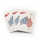 image 1 of Australia Geometric Map Greeting Card Modern Travel Set of 3 Blank Inside