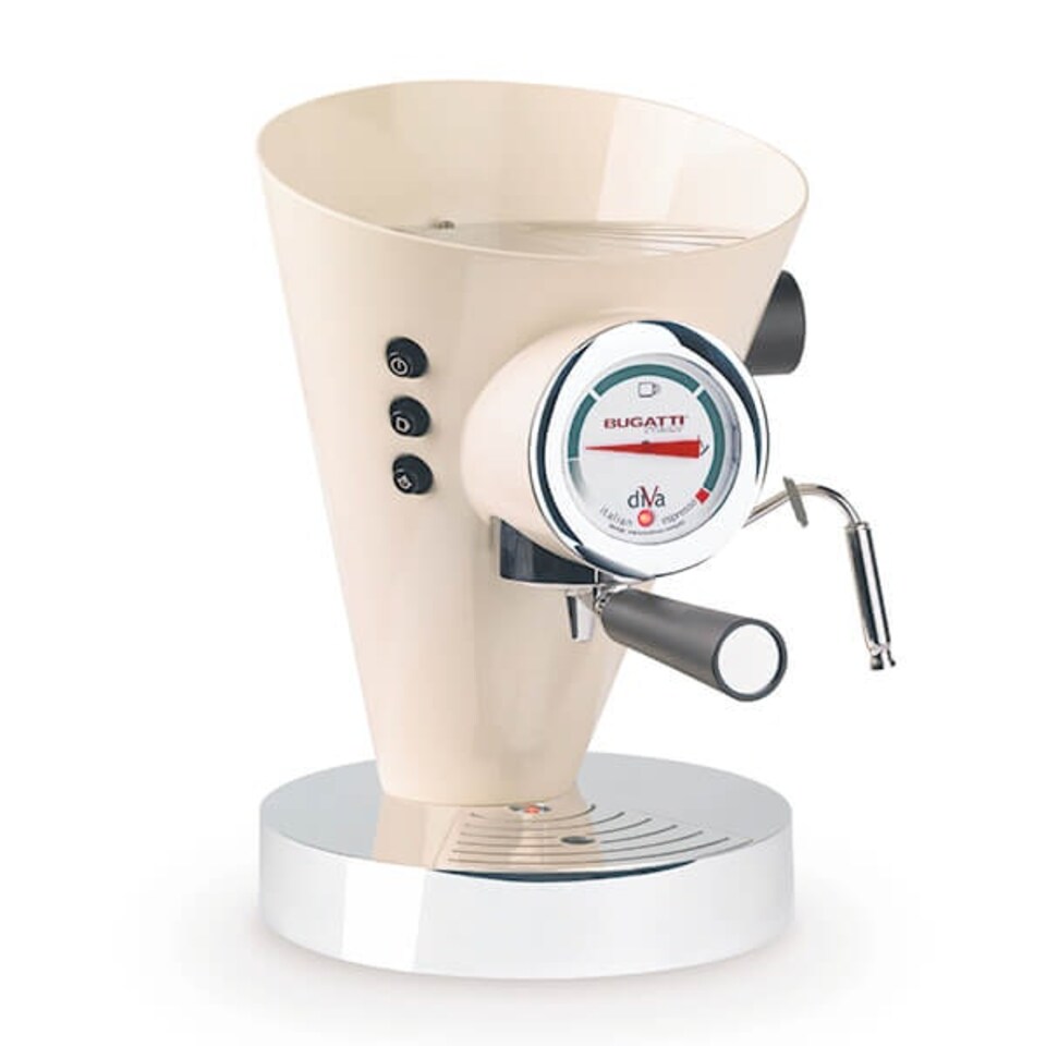 image 1 of Bugatti Diva Coffee Machine - Cream