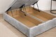 image 3 of Ottoman Chesterfield Silver Plush 3ft Single Bed Set With Headboard and Mattress