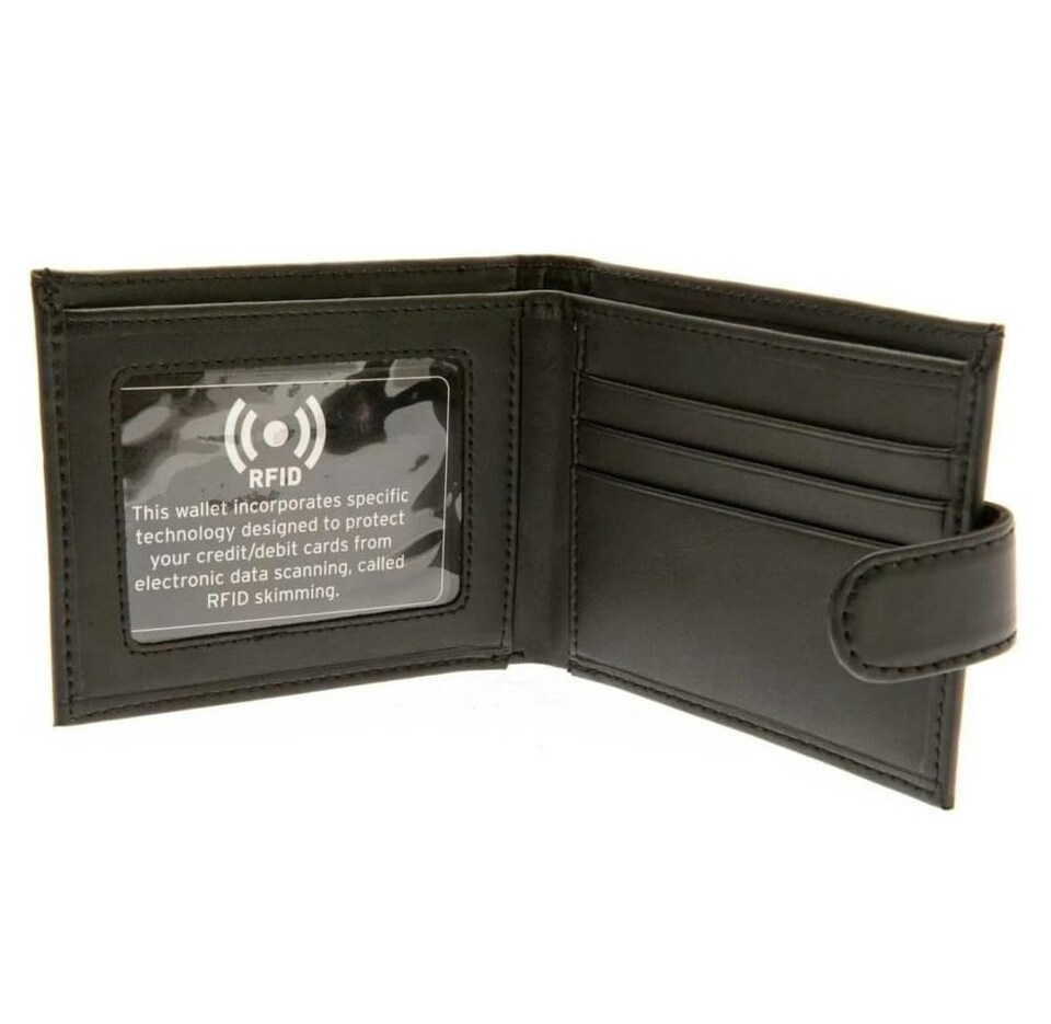 image 1 of Manchester City FC Leather RFID Wallet | Black