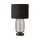 image 7 of ValueLights Gabbia Matte Black Metal Table Lamp with Small Black Drum Shade