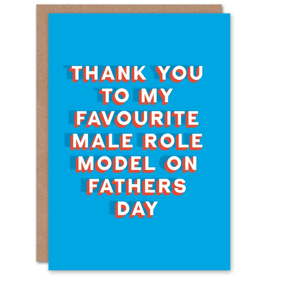 image 1 of Fathers Day Favourite Role Model Sincere Thank You Dad Card