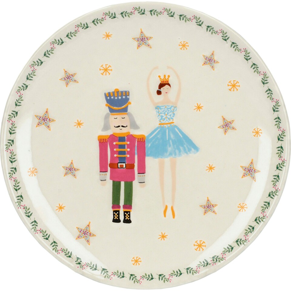 image 1 of KitchenCraft The Nutcracker Collection Sugar Plum Fairy Canape Plate Multi