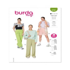 Burda 5761 Paper Sewing Pattern – Women’s Trousers, Sizes 8–22 (34–48), Easy