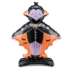 Dracula Vampire Halloween Standing Giant Air Fill Foil Balloon 112cm / 44 in
