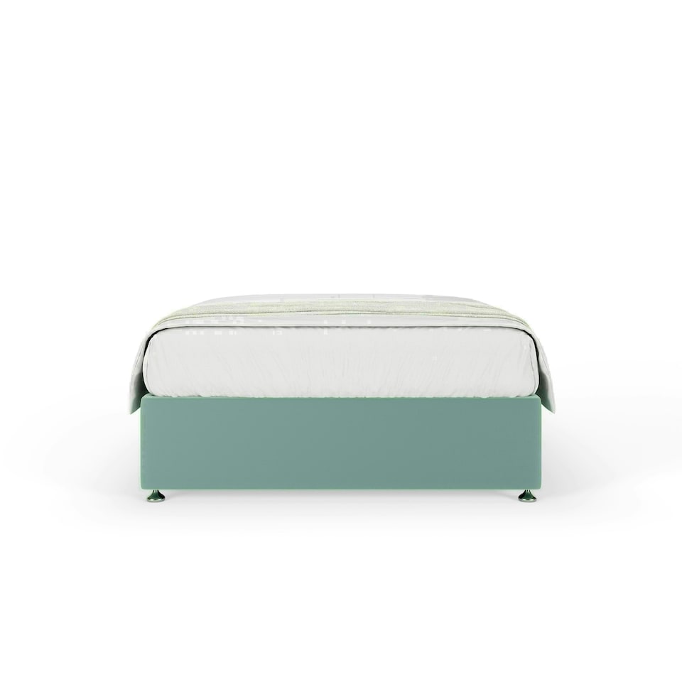 image 1 of Duckegg Plush Velvet No Drawer Divan Base King Size