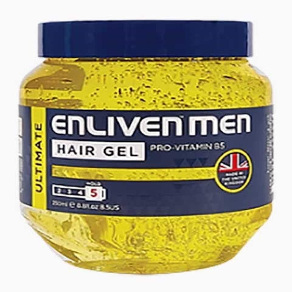 Enliven  Ultimate Hair Gel 5 Hold 250 ml / Yellow.