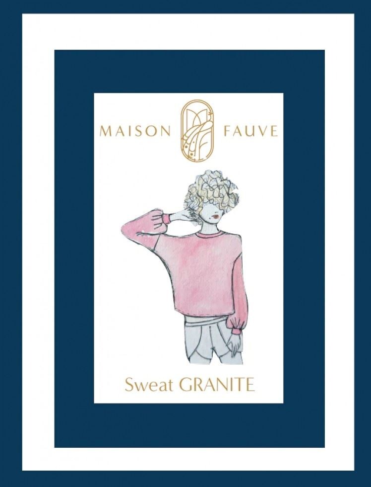Maison Fauve Granite Sweater Paper Sewing Pattern – Women’s Tops & Sweaters, UK Sizes 8–30, Easy