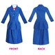 image 5 of Magical Nanny Costume - with Plain Bowler Hat Blue | 2XL