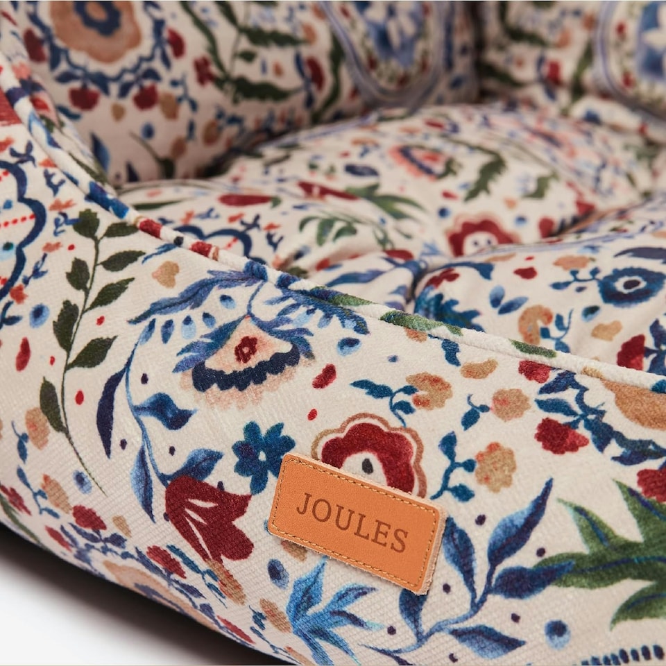 image 1 of Rosewood Joules Festival Floral Box Dog Bed | Multi | S | 1