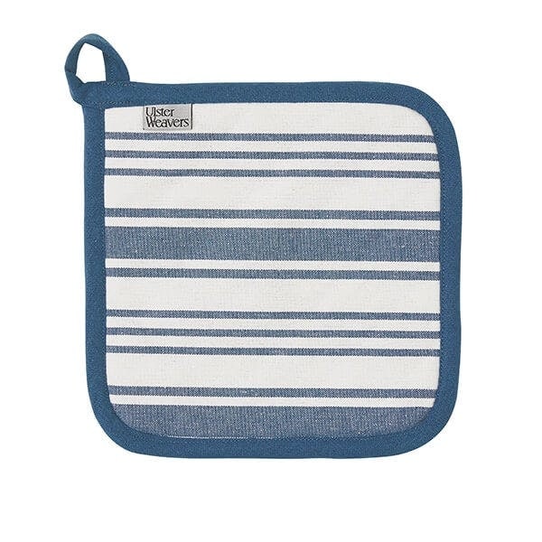 Ulster Weavers 'Denim Stripe' Graphic Print 100% Cotton Pot Mat in Blue