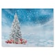 image 1 of Beautiful Decorated Snowed In Christmas Tree Dining Glass Chopping Board | Multi