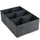 image 1 of Foldable Storage Cubes Set of 6 Grey