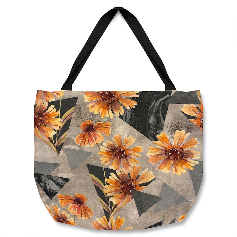 Geometric Floral Shapes Tote bat | Multi