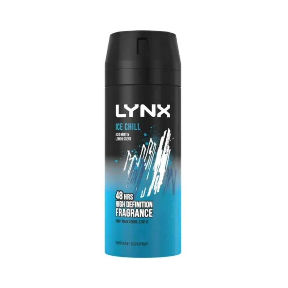 Lynx Body Spray Ice Chill 150ml x 6