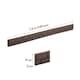 image 3 of Recycled Rubber Garden Lawn Edging Ultra Curve Bricks - Brown - Pack of 12