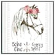 image 1 of Horse with flower chic (Picutre Frame) Grey | M