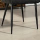 image 9 of HOMCOM Accent Chair w/ Foot Pads and Chenille Fabric Arm Chair, Black