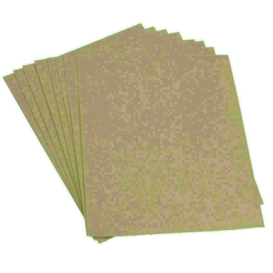 image 1 of 10pc Assorted Sandpaper Sanding Sheets For Metal Wood Plastic Coarse 60 Grit
