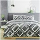 image 2 of Harlow Printed Duvet Cover Set Reversible Polycotton Beddings Grey | King