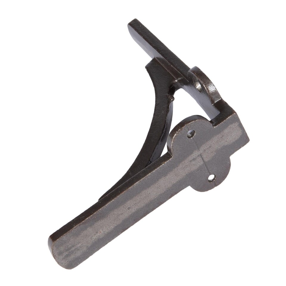 image 1 of Hammer & Tongs Curved Iron Shelf Bracket - D100mm - Raw