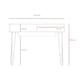 image 7 of Dallas Home Office Desk with Hairpin Legs - White Finish with Stylish Central American Design and Practical Workspace | White | White | One Size | 1