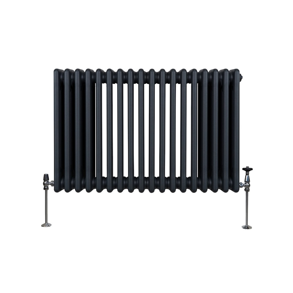 image 1 of Traditional 3 Column Radiator 600 x 832mm Anthracite Grey