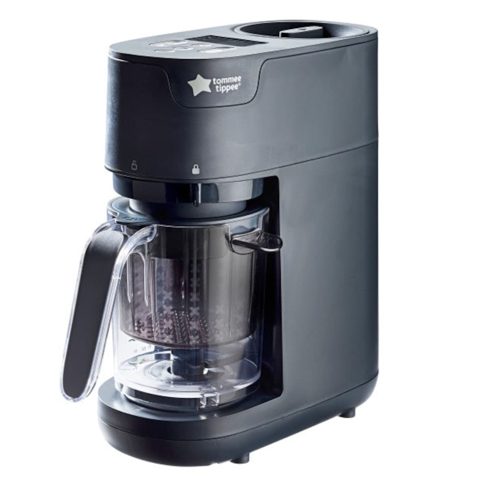 image 1 of Tommee Tippee Quick Cook 6-in-1 Baby Food Maker, Black Black