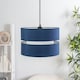 image 2 of ValueLights Sophia Large Navy 2 Tier Ceiling Light Shade and Bulb