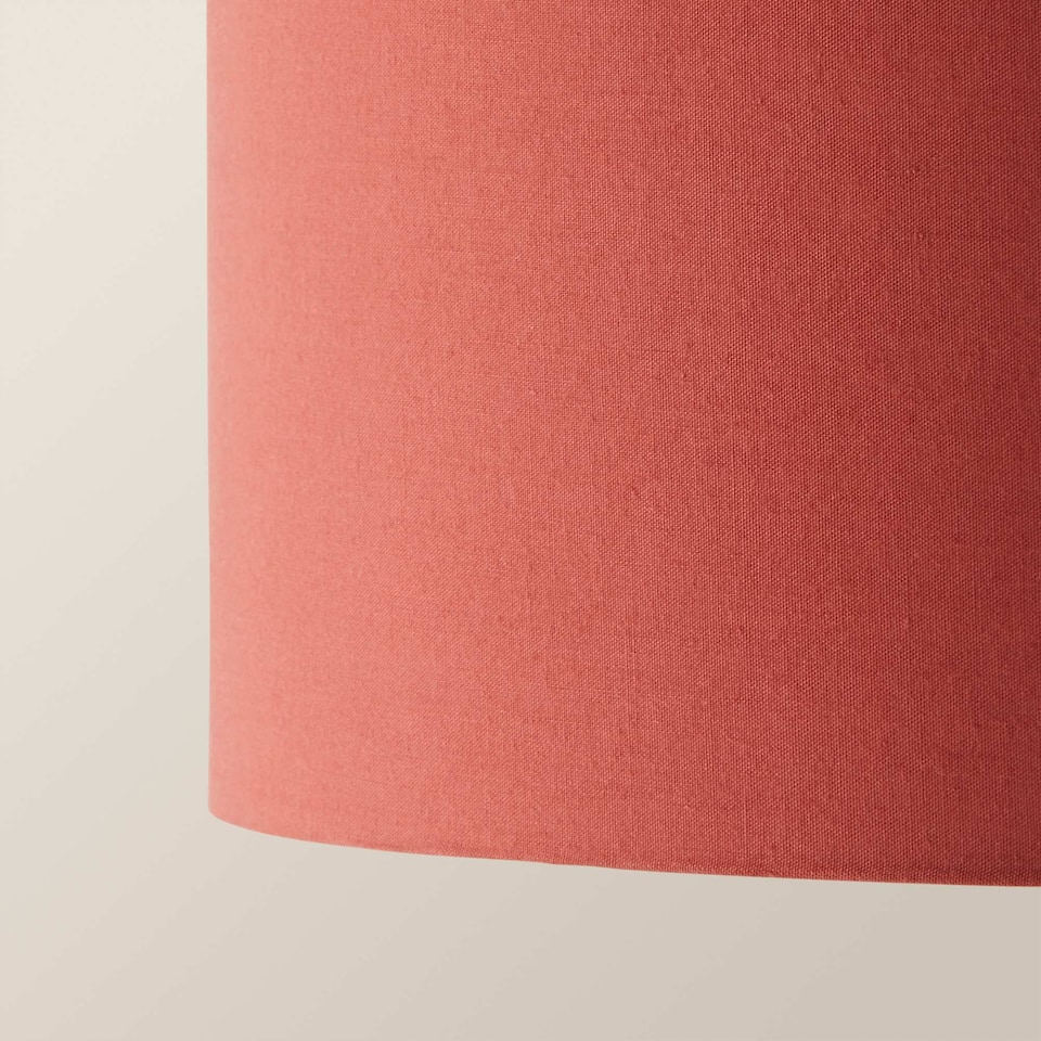 image 1 of ValueLights Reni Small Rust Lamp Shade & Bulb | Orange