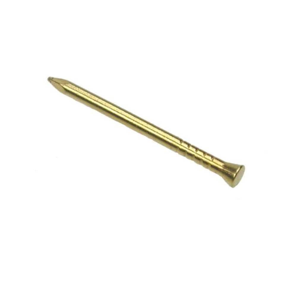Challenge Brass Panel Pins 20mm Clam Pack 60g - One Colour - One Size