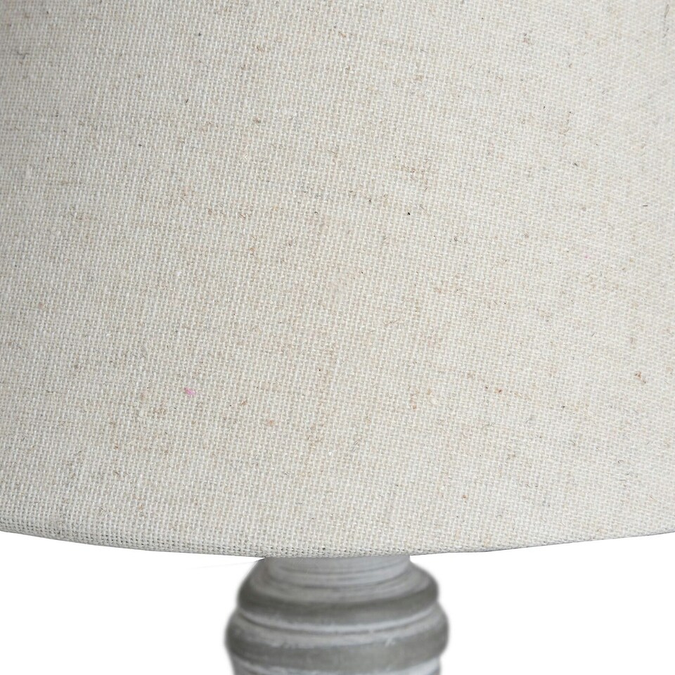 image 1 of Hill Interiors Incia Table Lamp (UK Plug) - Brown/White - One Size