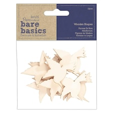 Bare Basics Wooden Shapes (12pcs) - Hummingbirds - Papermania