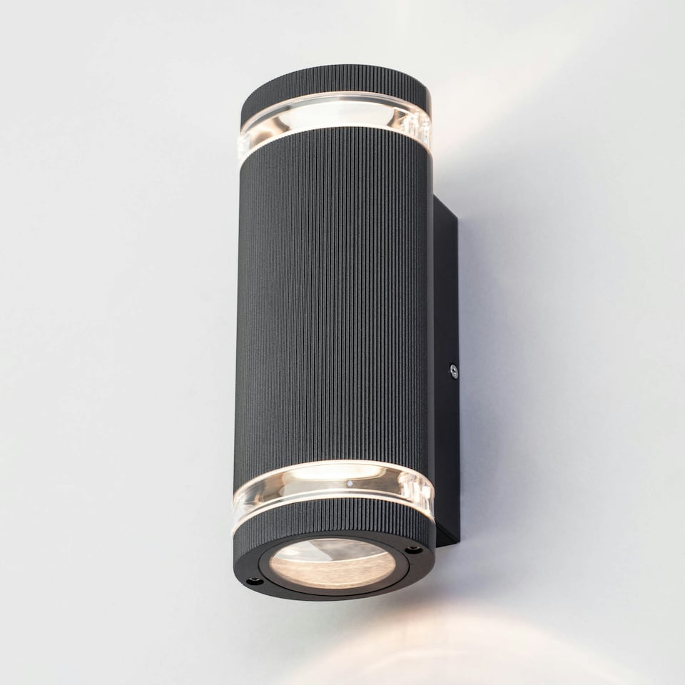 image 1 of BHS Murray Up and Down Outdoor Wall Light, Black