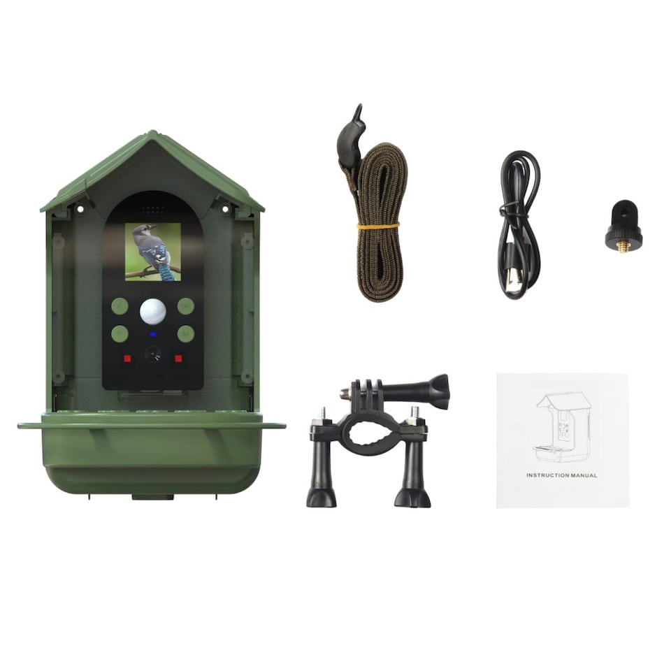 image 1 of Denver Birdfeeder Cam Full HD Night and Day Solar Powered Bird Camera