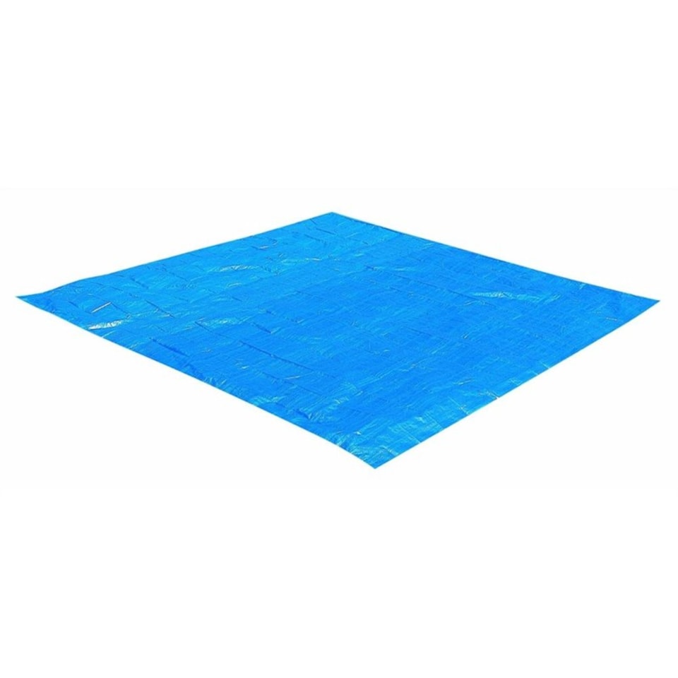 image 1 of Intex 10 ft Pool Cover and 15.5 ft Ground Cloth Protective Pool Cover with Heavy-Duty Base Mat