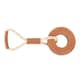 image 1 of Benji & Flo Tug ´N´ Play Ring Suede Rope Dog Toy - Brown/Beige - One Size