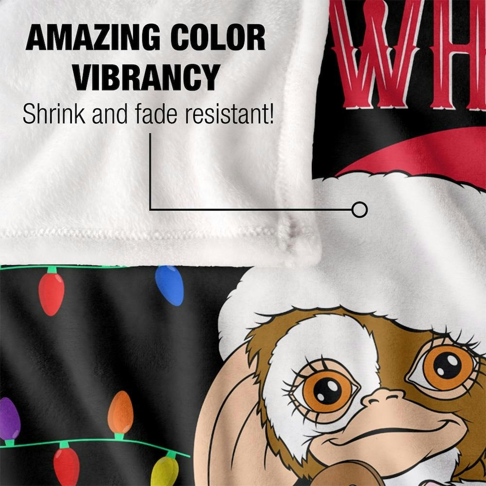 image 1 of Gremlins Watch What You Leave Gizmo Blanket - Multicoloured - One Size