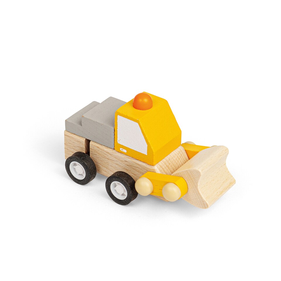 image 1 of Wind Up Trucks - Crane Truck and Digger | Yellow | Multicoloured
