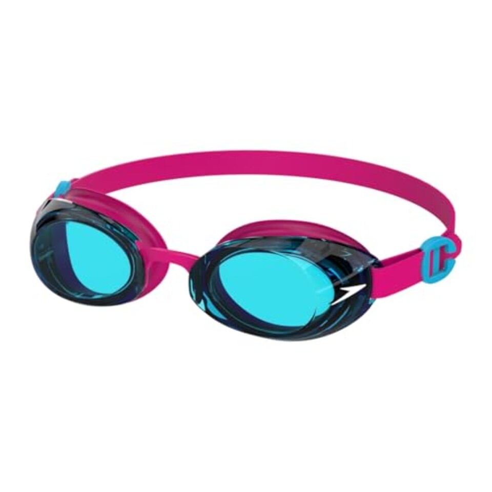 image 1 of Speedo Unisex Kids Jet 2.0 Swiming Goggles | Enhanced Vision, Electric Pink/Azure Blue, One Size