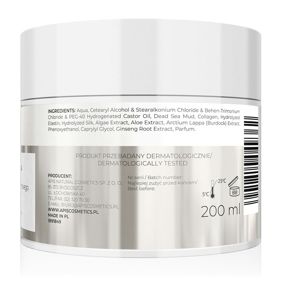 image 1 of Apis Inspiration Mud Hair Mask with Dead Sea Minerals 200ml