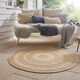 image 6 of The Rugs Indoor Outdoor Almendro Round Rug Chevron Design High Low Texture