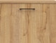 image 7 of Large Sideboard Cabinet 3 Drawers Bedroom Living Room Storage 160cm Unit Oak and Black Oak Effect Modern Maio