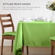 image 7 of Homescapes 6 x Seat Pads Luxury Cotton Indoor Outdoor Garden Dining Cushion Lime | Green | 40 x 40 cm | 6