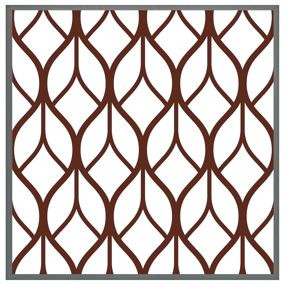 image 1 of Tiled geometrics (Picutre Frame) Grey | XS