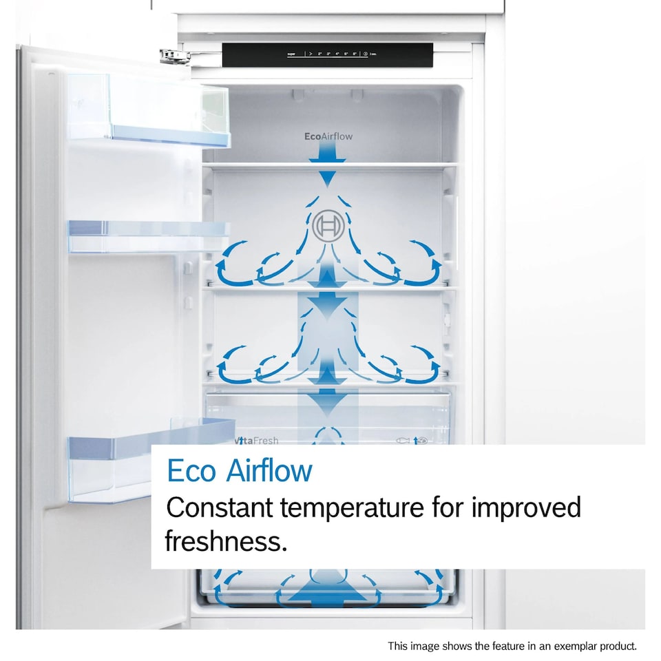 image 1 of Bosch Integrated Under Counter Fridge, Fixed Door Hinge, 134 Litre, 60cm - KUR21VFE0G